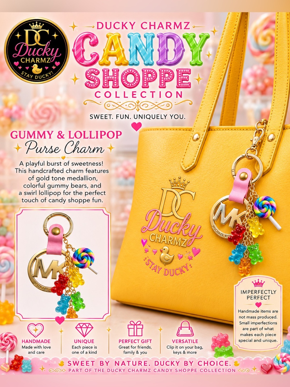 Purse Charm | Candy Shoppe Collection 🍭 Handmade Bag Charm
